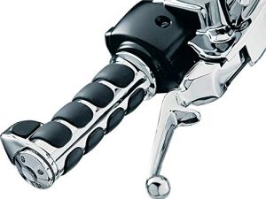 Kuryakyn 6228 Premium ISO Handlebar Grips with Standard Throttle Boss for Electronic Throttle Control: 2008-19 Harley-Davidson Motorcycles