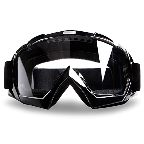 4-FQ Motorcycle Goggles Dirt Bike Goggles Motocross Goggles Windproof ATV Goggles Dustproof Racing GogglesScratch Resistant Ski Goggles Protective Safety Glasses PU Resin (Black frame+Clear lens) 4-FQ Motorcycle Goggles Dirt Bike Goggles Motocross Goggles Windproof ATV Goggles Dustproof Racing GogglesScratch Resistant Ski Goggles Protective Safety Glasses PU Resin (Black frame+Clear lens)