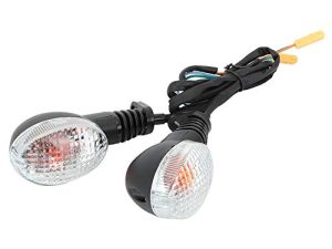 Hlyjoon Kawasaki 250 Ninja Signals-Kawasaki Ninja 250 Turn Signal 2 Pcs Moto Turn Signal Light LED Motorcycle Indicators Lamp Waterproof ABS Warning Turning Lights Motorbike Modified Accessory for N