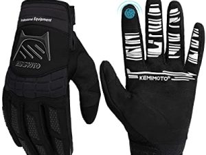 Kemimoto Dirt Bike Gloves Motocross Gloves ATV Motorcycle Gloves for Men Women Youth Off-Road Gloves Riding Gloves Touch-Screen Breathable Mountain Bike Racing Gloves for BMX MTB MX