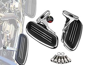ISSYAUTO Motorcycle Floorboards Passenger Floorboards