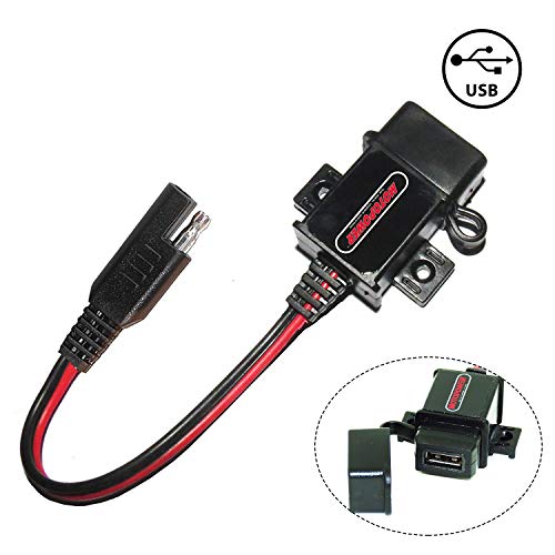 MOTOPOWER MP0609 3.1Amp Motorcycle USB Port SAE to USB Adapter MOTOPOWER MP0609 3.1Amp Motorcycle USB Port SAE to USB Adapter