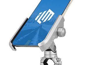 ILM Motorcycle Phone Mount Premium Aluminum Universal Bike Rack Handlebar Holder Fits iPhone 7 | 7 Plus