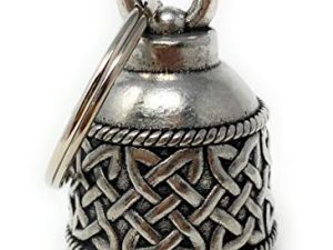Celtic Band Motorcycle Biker Bell Accessory or Key Chain for Luck