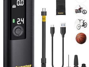 [LCD Dual Screen] Portable Air Compressor Tire Inflator