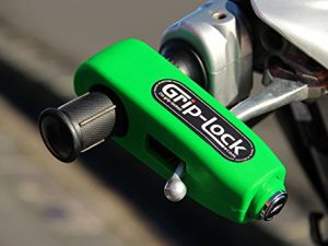 Grip-Lock – The original and genuine Motorcycle and Scooter Security Lock - Bright Green