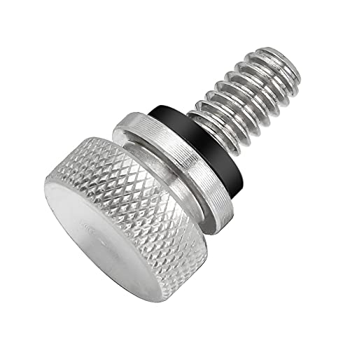 Amazicha Stainless Steel Seat Bolt Rear Seat Screw Quick Mount 1/4"-20 Thread Compatible for Harley Sportster Softail Touring Dyna 1996-2022 Amazicha Stainless Steel Seat Bolt Rear Seat Screw Quick Mount 1/4"-20 Thread Compatible for Harley Sportster Softail Touring Dyna 1996-2022
