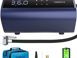 YANTU Cordless Tire Inflator Portable Air Compressor Air Pump For Car Tires