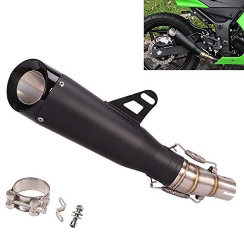 YOSAYUSA Motorcycle Exhaust System Slip On Exhaust Muffler 2" Inlet Stainless Steel Tail Pipes For Kawasaki Ninja 250 250R Z250 Ninja 300 2008-2017 (Black) YOSAYUSA Motorcycle Exhaust System Slip On Exhaust Muffler 2" Inlet Stainless Steel Tail Pipes For Kawasaki Ninja 250 250R Z250 Ninja 300 2008-2017 (Black)