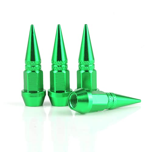 SINGARO 45mm Spiked Aluminum Stem Valve Caps SINGARO 45mm Spiked Aluminum Stem Valve Caps