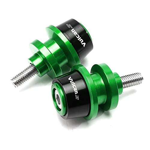 Motorcycle Accessories Aluminum Swing arm Spools Slider Stand Screw Fits For KAWASAKI Vulcan S 650 2015-2021 (Green) Motorcycle Accessories Aluminum Swing arm Spools Slider Stand Screw Fits For KAWASAKI Vulcan S 650 2015-2021 (Green)