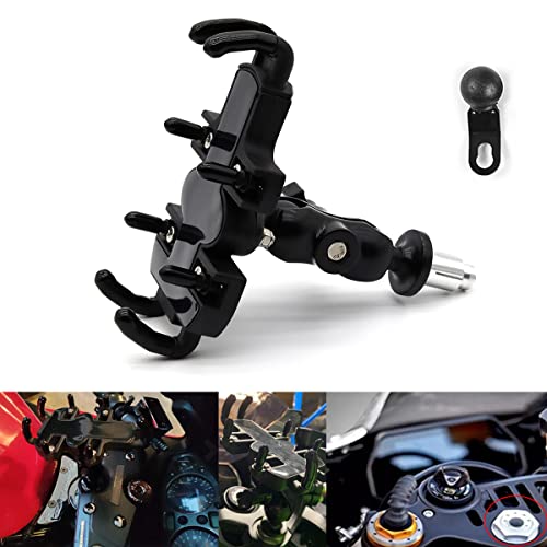 kucehiup Motorcycle Mobile Phone Mount Mobile Phone Holder Fit on All Motorcycles with Holes Fixing Device (Black2 Fit 4-6.8in Screen) kucehiup Motorcycle Mobile Phone Mount Mobile Phone Holder Fit on All Motorcycles with Holes Fixing Device (Black2 Fit 4-6.8in Screen)
