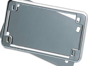 Kuryakyn 9166 Motorcycle Accent Accessory: License Frame & Back Plate Set