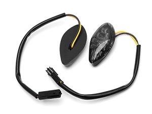 HUSUKU LED Front Flush Mount Turn Signal Light Brake Blinker Indicator Market Lamp for Honda Grom 2014-2019 -Smoke Lens (Pack of 2) (Transparent Len)