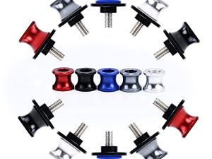 8MM Red Motorcycle Swingarm Spools Sliders CNC Swing Arm Stand Screw for CBR 600 F2 F3 F4 F4i CBR600RR CBR1000RR GSXR600 GSXR750 GSXR1000 GSXS750 SV650 ZX10R Z650 Z900 Ninja400 Z400 Daytona