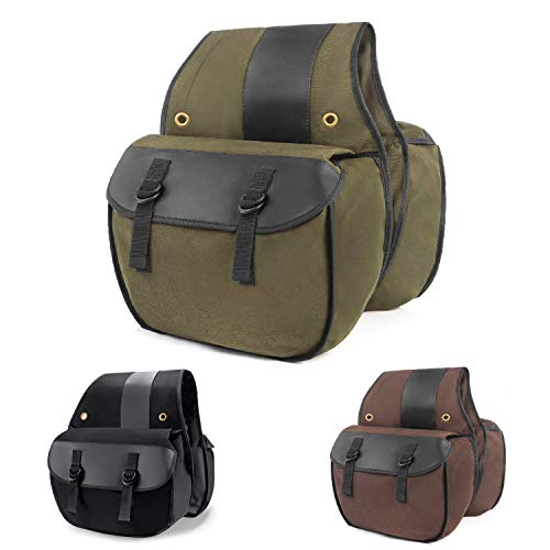 Nomad USA Quick-Easy Universal Fit Throw Over Motorcycle Canvas Biker Cargo Saddlebags (Green) Nomad USA Quick-Easy Universal Fit Throw Over Motorcycle Canvas Biker Cargo Saddlebags (Green)