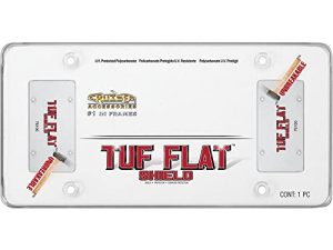 Cruiser Accessories 76100 Tuf Flat Shield License Plate Frame