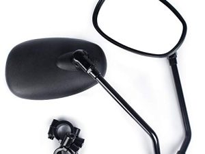 Universal Motorcycle Mirrors Black Rearview Mirrors with 7/8” Handle Bar Mount For Bike