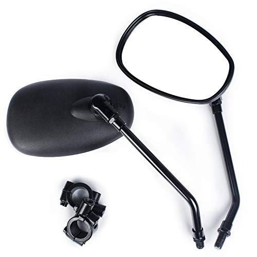 Universal Motorcycle Mirrors Black Rearview Mirrors with 7/8” Handle Bar Mount For Bike Universal Motorcycle Mirrors Black Rearview Mirrors with 7/8” Handle Bar Mount For Bike
