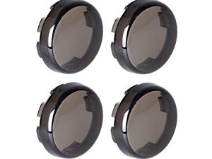 NTHREEAUTO Smoke Bullet Turn Signal Light Lens Cover Compatible with Harley Sportster Street Glide Road King Softail