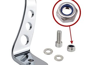 FOVPLUE Motorcycle Kickstand Extension Fit for Harley Touring Road King Street Glide FLHX FLHR CVO Ultra 1991-2022 Chrome