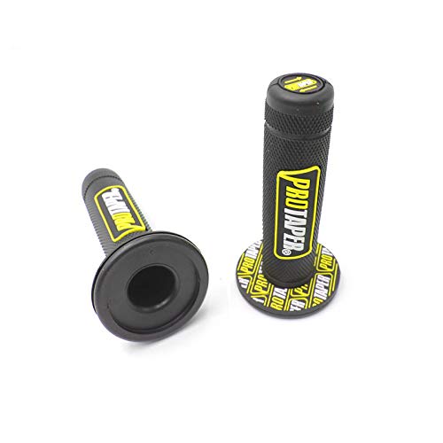 8UCK 7/8'' 22mm Universal Motorcycle Handlebar Pro Dirt Pit Bike Grips for Yamaha Honda Kawasaki BMW Suzuki(Yellow) 8UCK 7/8'' 22mm Universal Motorcycle Handlebar Pro Dirt Pit Bike Grips for Yamaha Honda Kawasaki BMW Suzuki(Yellow)