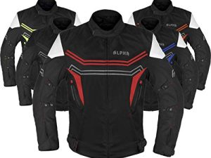 Motorcycle Jacket For Men Enduro Dualsport Riding High Visibility Dirtbike Ce Armor Waterproof All Season (RED