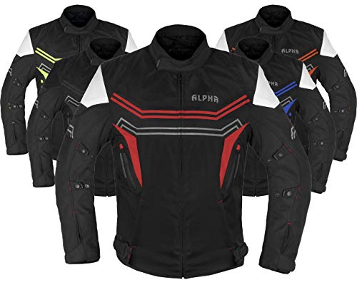 Motorcycle Jacket For Men Enduro Dualsport Riding High Visibility Dirtbike Ce Armor Waterproof All Season (RED Motorcycle Jacket For Men Enduro Dualsport Riding High Visibility Dirtbike Ce Armor Waterproof All Season (RED