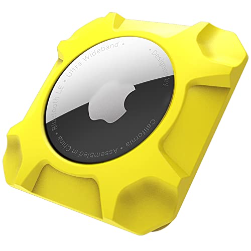 Airtag Holder Strong Case Stick-On Mount for Airtag Protective Pasteable Accessories Air Tag Case with Apple AirTag Hidden Protective Location Tracker(1 Pack Yellow) Airtag Holder Strong Case Stick-On Mount for Airtag Protective Pasteable Accessories Air Tag Case with Apple AirTag Hidden Protective Location Tracker(1 Pack Yellow)