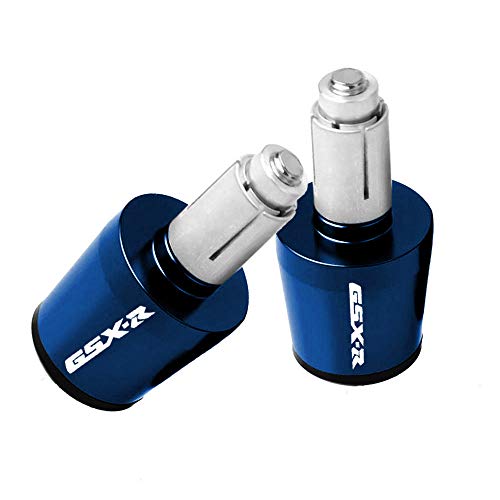 7/8"22mm Motorcycle Handlebar Ends Aluminum Handle Bar Grips Plugs Caps For Suzuki GSXR GSX-R 600 750 1000 (Blue) 7/8"22mm Motorcycle Handlebar Ends Aluminum Handle Bar Grips Plugs Caps For Suzuki GSXR GSX-R 600 750 1000 (Blue)