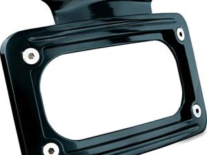 Kuryakyn 3149 Motorcycle Accessory: Curved License Plate Mount for 2006-16 Harley-Davidson Motorcycles
