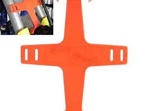 Universal Motorcycle Fork Guard Suspension Support Brace Transportation Tool Tie Down Seal Saver Protection Plastic For Dirt Bike Motocross Accessories Orange