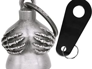 Motorcycle Bell for Bikers Riders Women W/ Bling Crystal Rhinestones