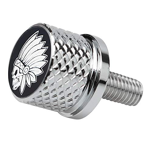 GUAIMI Stainless Knurled Fender Rear Seat Bolt Screw for Indian Chief Roadmaster Scout 2015-2021 - Indian Skeleton-Chrome GUAIMI Stainless Knurled Fender Rear Seat Bolt Screw for Indian Chief Roadmaster Scout 2015-2021 - Indian Skeleton-Chrome