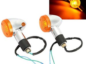 INNOGLOW Motorcycle Turn Signals Light 2PCS Universal Panhead Mini Bullet Blinker Indicator Lamps for Aprilia Ducati Harley Kawasaki Suzuki Yamaha