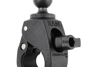 RAM Mounts RAP-B-400U Tough-Claw Small Clamp Base with Ball with B Size 1" Ball for Rails 0.625" to 1.5" in Diameter