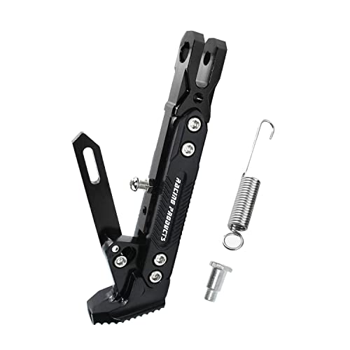 Adsspro Universal Motorcycle Kickstand Accessories Motor Scooter Modified CNC Aluminum Alloy Adjustable Tripod Holder Kickstand Foot Side Support Stand Motor Scooter Motorbike Motocross Dit Pit Bike Adsspro Universal Motorcycle Kickstand Accessories Motor Scooter Modified CNC Aluminum Alloy Adjustable Tripod Holder Kickstand Foot Side Support Stand Motor Scooter Motorbike Motocross Dit Pit Bike