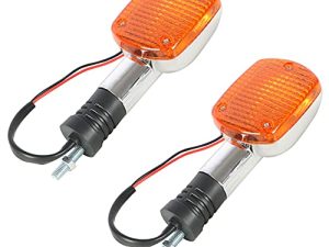 WFLNHB 2 PCS Motorcycle Turn Signals Blinker Light Replacement for Honda Shadow VTX Steed Rebel Magna 250 400 750