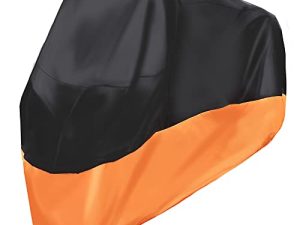 Motorcycle Cover Waterproof for Harley Davidson Street Glide Touring XXXL Orange