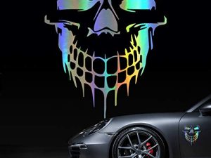 HungMieh Skull Stickers and Decals for Car Windows Doors and Trucks