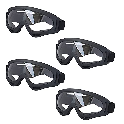 LJDJ Motorcycle Goggles - Glasses Set of 4 - Dirt Bike ATV Motocross Adjustable UV 400 Outdoor Sports Tactical Dust-Proof Combat Military Glasses for Kids LJDJ Motorcycle Goggles - Glasses Set of 4 - Dirt Bike ATV Motocross Adjustable UV 400 Outdoor Sports Tactical Dust-Proof Combat Military Glasses for Kids
