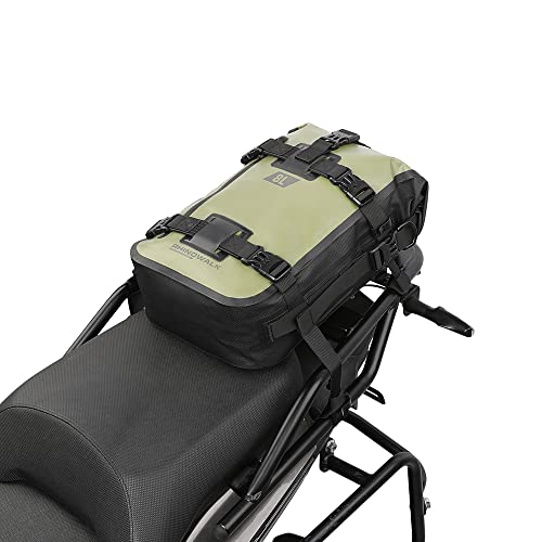Rhinowalk Motorcycle Tail Bag Motorbike Side Bag 8L Full Waterproof Motor Saddle Pannier Bag Rear Rack Trunk Professional Motor Accessories-Green Rhinowalk Motorcycle Tail Bag Motorbike Side Bag 8L Full Waterproof Motor Saddle Pannier Bag Rear Rack Trunk Professional Motor Accessories-Green