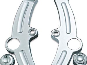 Kuryakyn 7851 Motorcycle Accent Accessory: Boomerang Frame Covers for 2000-07 Harley-Davidson Motorcycles