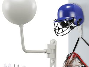 SKIKEN Helmet Holder Rack (Bright White) Wall Mounted