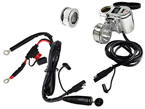 EKLIPES EK1-110 Cobra Chrome Ultimate Motorcycle USB Charging System EKLIPES EK1-110 Cobra Chrome Ultimate Motorcycle USB Charging System