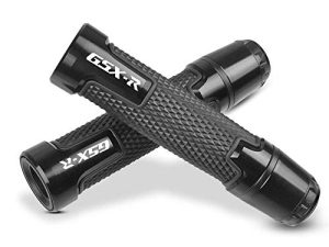 7/8'' 22mm Motorcycle CNC Aluminum Powersports Handlebar Grips with Grip ends Fit For GSXR 125 250 300 600 750 1000 Black