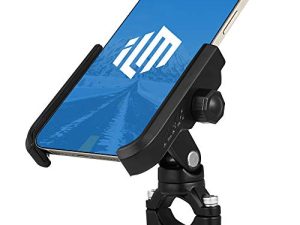 ILM Motorcycle Phone Mount Premium Aluminum Universal Bike Rack Handlebar Holder Fits iPhone 7 | 7 Plus