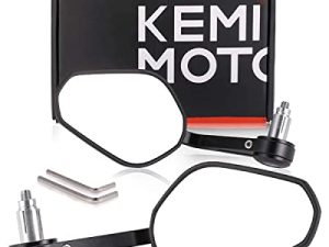 kemimoto Motorcycle Bar End Mirrors