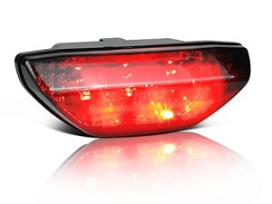 QUASCO Smoked LED Tail Light ATV Motorcycle Taillight Brake Lamp Compatible with Honda TRX 250 300 400EX TRX400X 500 700