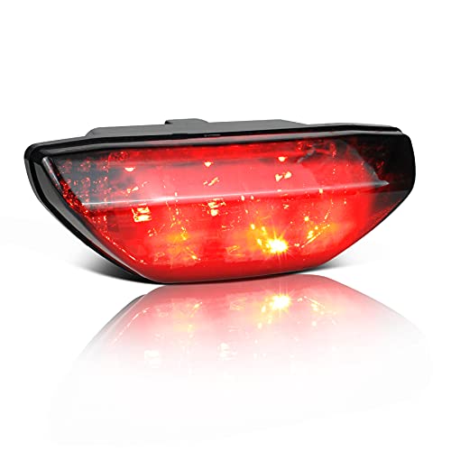 QUASCO Smoked LED Tail Light ATV Motorcycle Taillight Brake Lamp Compatible with Honda TRX 250 300 400EX TRX400X 500 700 QUASCO Smoked LED Tail Light ATV Motorcycle Taillight Brake Lamp Compatible with Honda TRX 250 300 400EX TRX400X 500 700